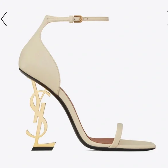 SAINT LAURENT OPYUM SANDAL HEELS - Picture 1 of 10